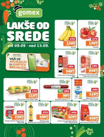 Gomex katalog - 09.09.2026 - 13.09.2026.