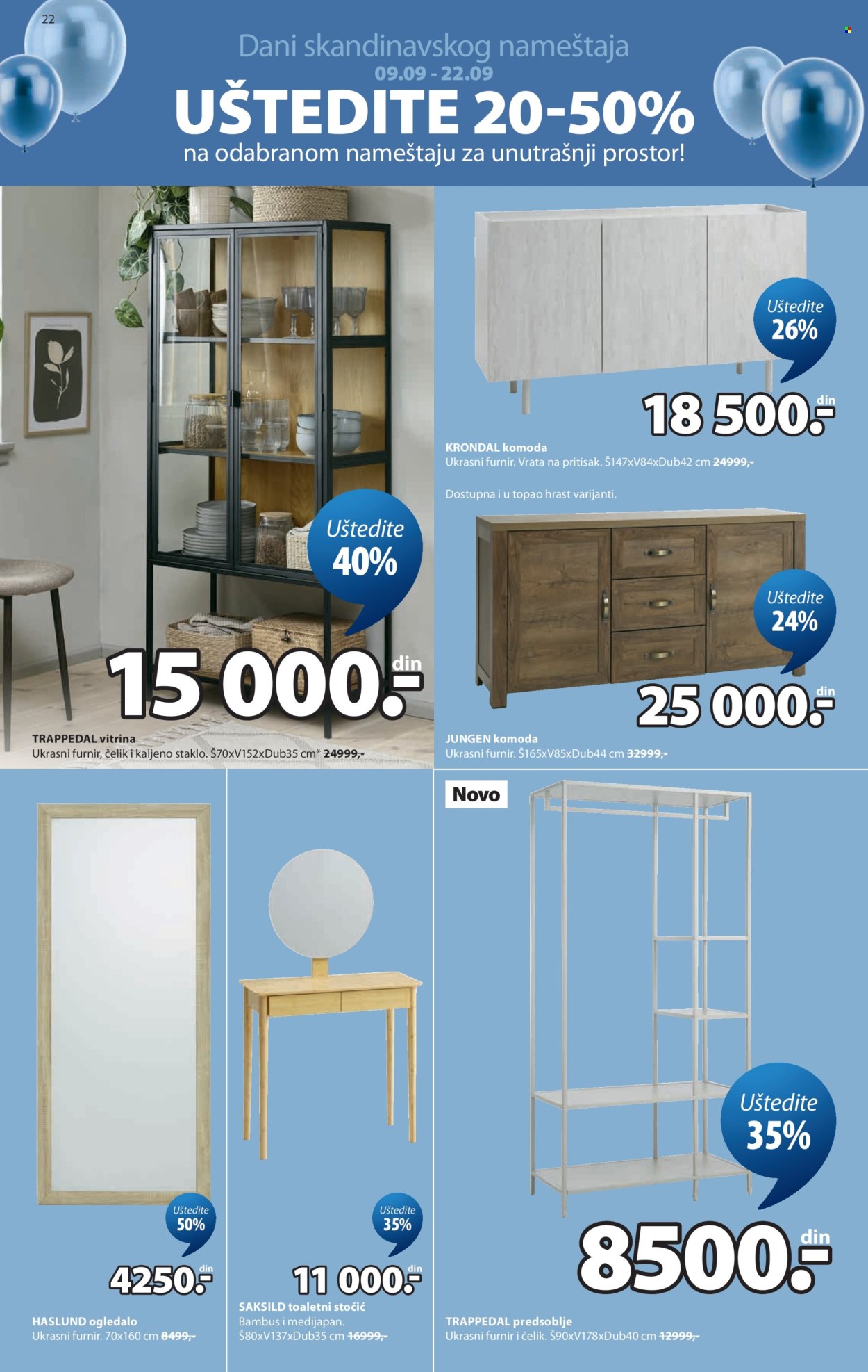 JYSK katalog - 09.09.2026 - 13.10.2026. Stranica 22