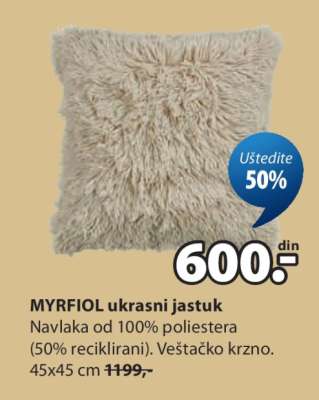 MYRFIOL ukrasni jastuk
