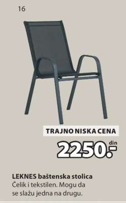 LEKNES BAŠTENSKA STOLICA