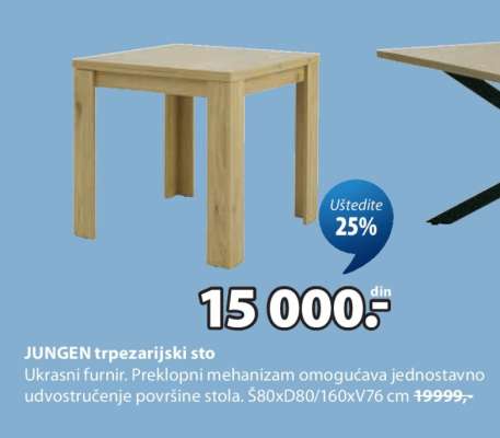 JUNGEN trpezarijski sto