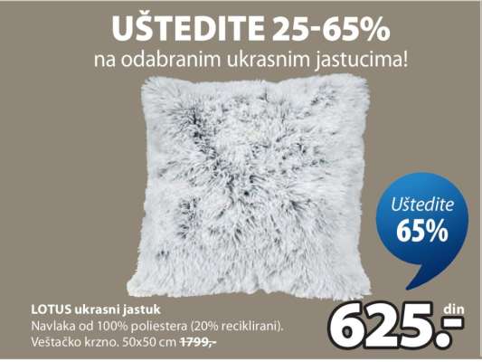 LOTUS UKRASNI JASTUK