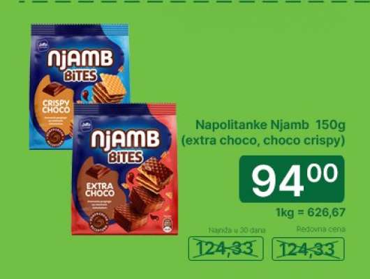Napolitanke Njamb 150g