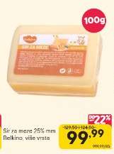 Sir za meze 25% mm