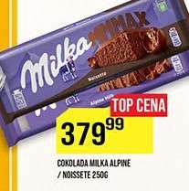 Čokolada Milka Alpine, Noisette 250g