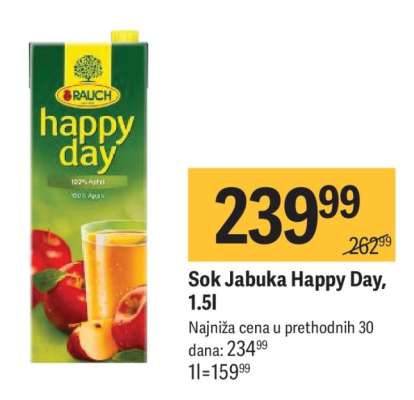 Sok Jabuka Happy Day 1.5l