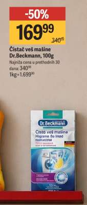 Čistač veš mašine Dr.Beckmann, 100g