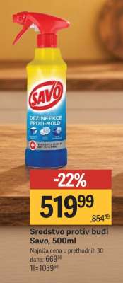 Sredstvo protiv budi Savo 500ml