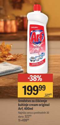Sredstvo za čišćenje kuhinje cream original Arf, 400ml