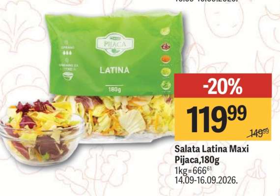 Salata Latina Maxi pijaca , 180g
