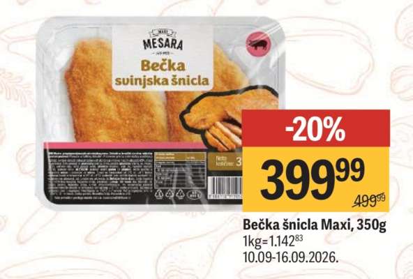 Bečka šnicla Maxi, 350g