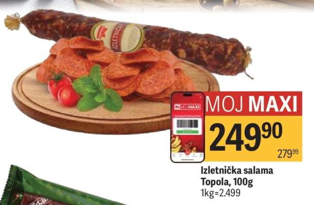 Izletnička salama Topola 100g