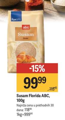 Susam Florida ABC, 100g