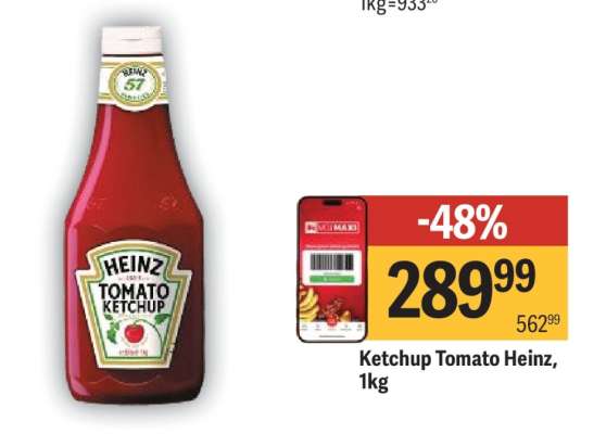 Ketchup Tomato Heinz , 1kg