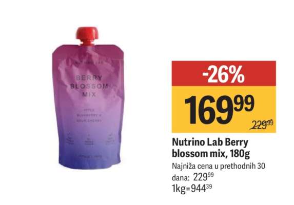 Nutrino Lab Berry blossom mix, 180g