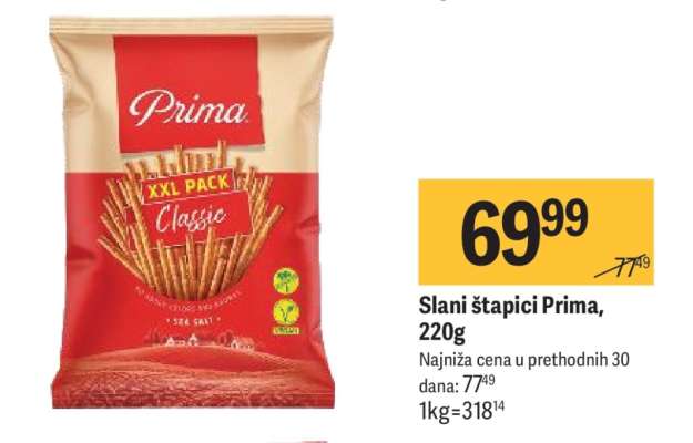 Slaní šťapíci Prima, 220g