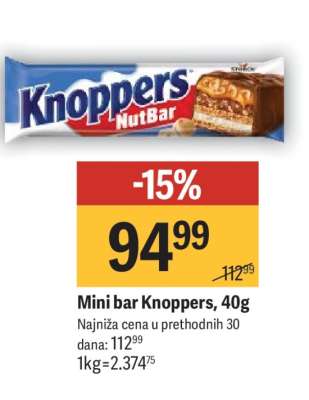 Mini bar Knoppers 40g