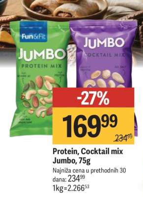 Protein, Cocktail mix Jumbo, 75g