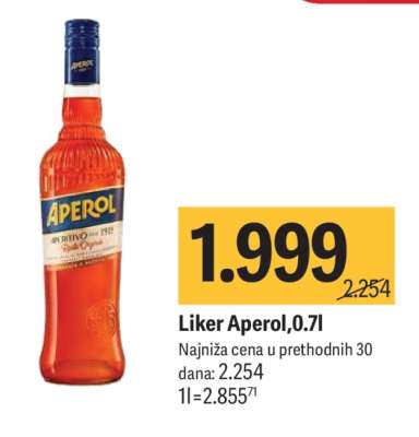 Liker Aperol, 0.7l