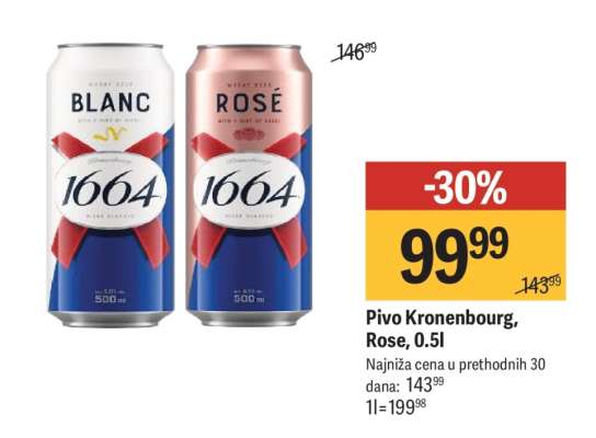 Pivo Kronenbourg, Rose, 0.5l