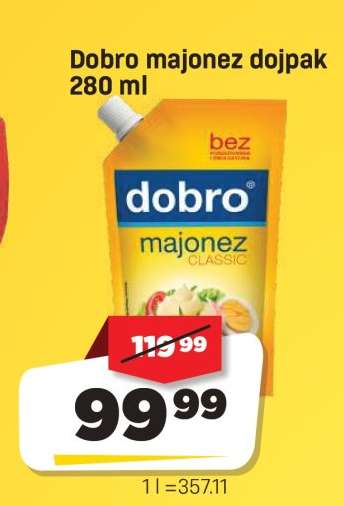 Dobro majonéz doypak 280 ml