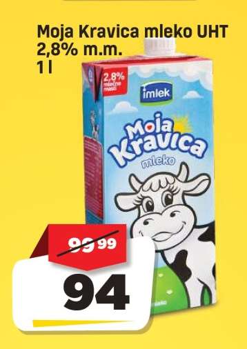 Moja Kravica mleko UHT 2,8 % m.m.