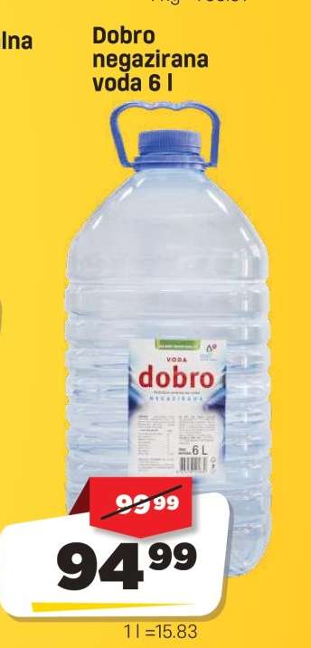 Dobro negazirana voda 6 l