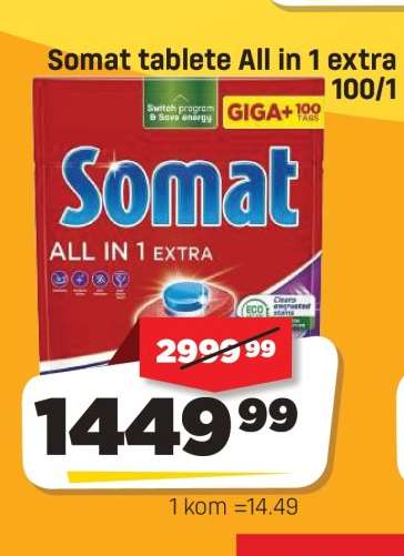 Somat tablete All in 1 extra 100/1