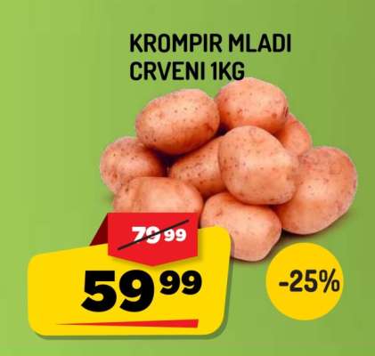 Krompir mladi crveni 1kg