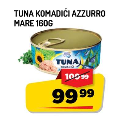 Tuna Komadići Azzurro Mare 160g