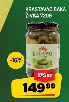 KRASTAVAC BAKA ŽIVKA 720G