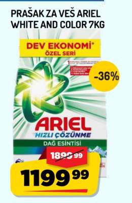 Prašak za veš Ariel White and Color 7kg
