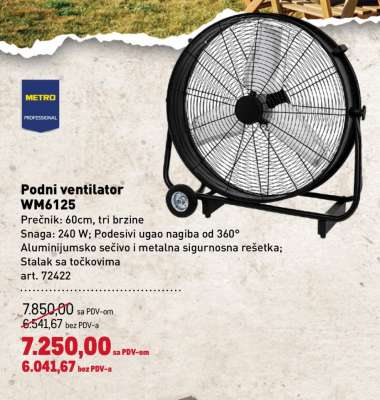 Podni ventilator WM6125