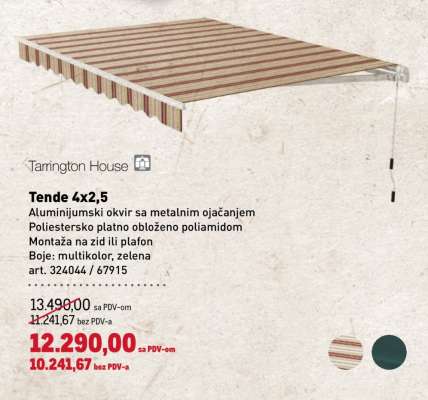 Tende 4x2,5