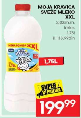 MOJA KRAVICA SVEŽE MLEKO XXL