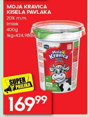 MOJA KRAVICA KISELA PAVLAKA
