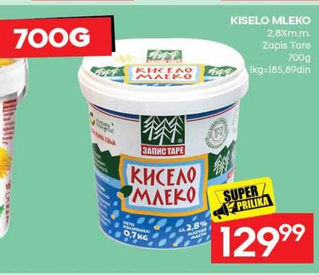 KISELO MLEKO