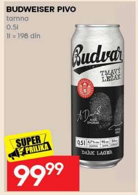 Budweiser pivo