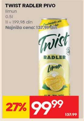 Twist Radler pivo