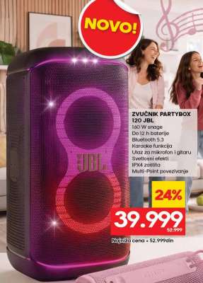 ZVUČNIK PARTYBOX 120 JBL
