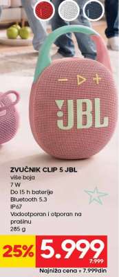 ZVUČNIK CLIP 5 JBL