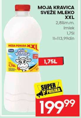 MOJA KRAVICA SVEŽE MLEKO XXL