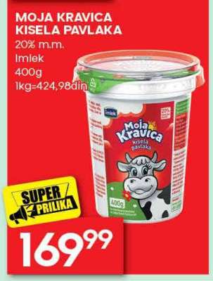 MOJA KRAVICA KISELA PAVLAKA