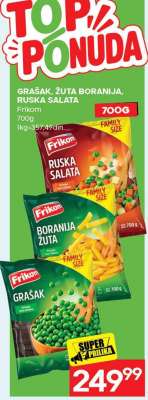 GRAŠAK, ŽUTA BORANIJA, RUSKA SALATA