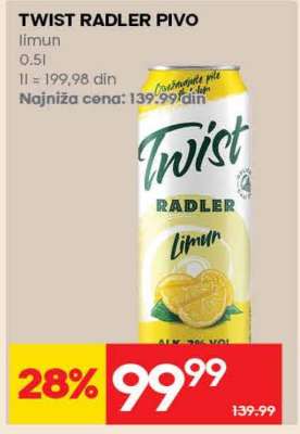 Twist Radler pivo