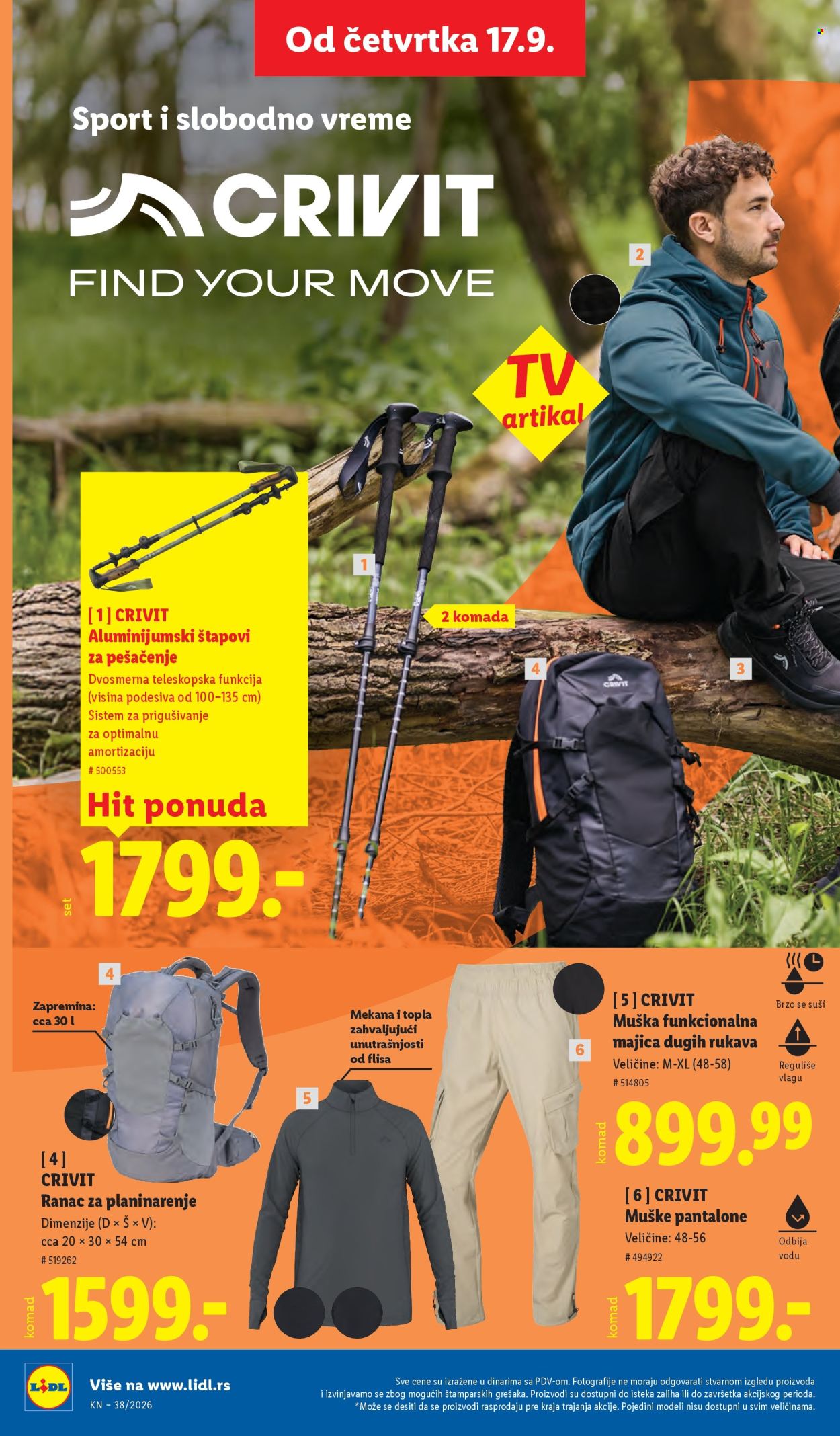 Lidl katalog - 17.09.2026 - 23.09.2026. Stranica 62
