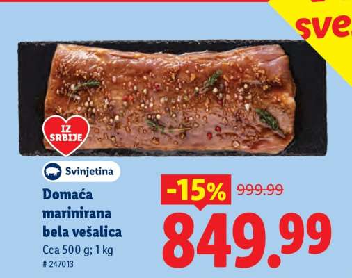 Domaća marinirana bela vešalica