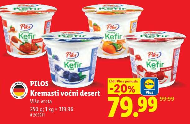 Pilos Kremasti voćni desert