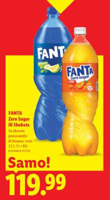 FANTA Zero Sugar ili Shokata