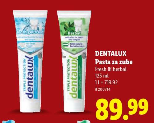Dentalux Pasta za zube